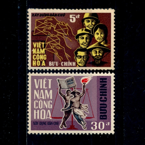 VIET NAM(Ʈ)-#318~9(2)-NATIONAL DAY AND GENERAL ELECTIONS(,)-1967.11.1