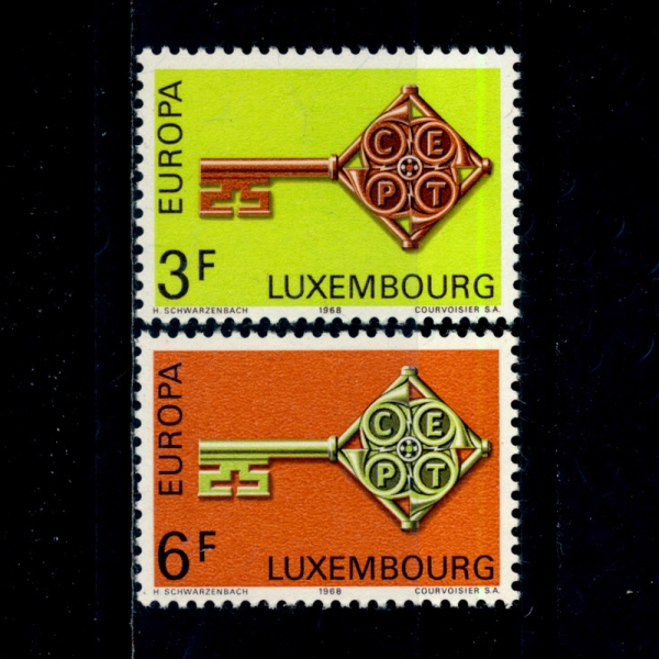 LUXEMBOURG(θũ)-#466~7(2)-EUROPA()-1968.4.29