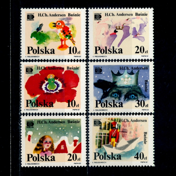 POLAND()-#2832~7(6)-FAIRY TALES BY HANS CHRISTIAN ANDERSEN(ѽ ũƼ ȵ,ȭ)-1987.10.16