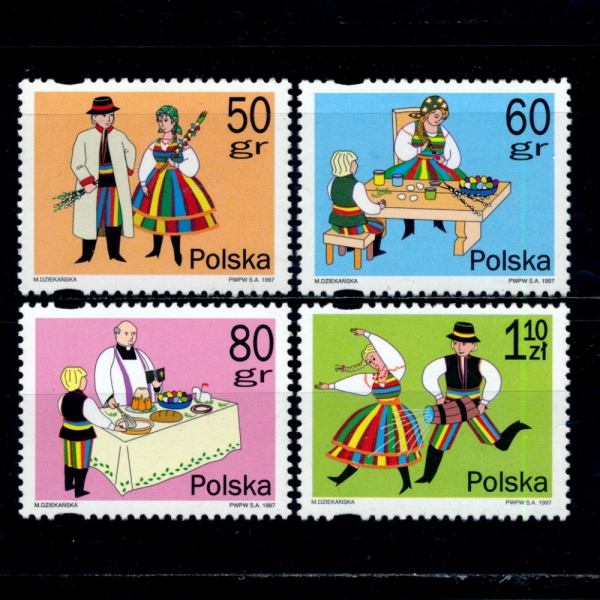 POLAND()-#3331~4(4)-EASTER TRADITIONS(Ȱ )-1997.3.14