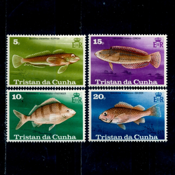 TRISTAN DA CUNHA(Ʈź  )-#243~6(4)-FISH()-1978.9.29