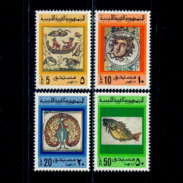 LIBYA()-#J45~8(4)-ANCIENT MOSAICS( ũ)-1976.11.15