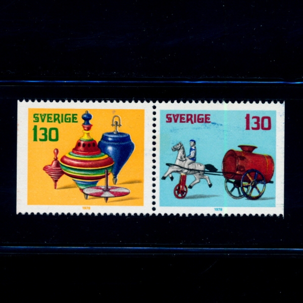 SWEDEN()-#1269~70(2)-SPINNING TOPS AND RIDER DRAWING WATER CART(, īƮ ׸ ̴)-1978.11.14