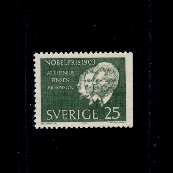 SWEDEN()-#639-25o-SVANTE ARTHENIUS AND NIELS FINSEN( ƷϿ콺,ҽ ɼ)-1963.12.10