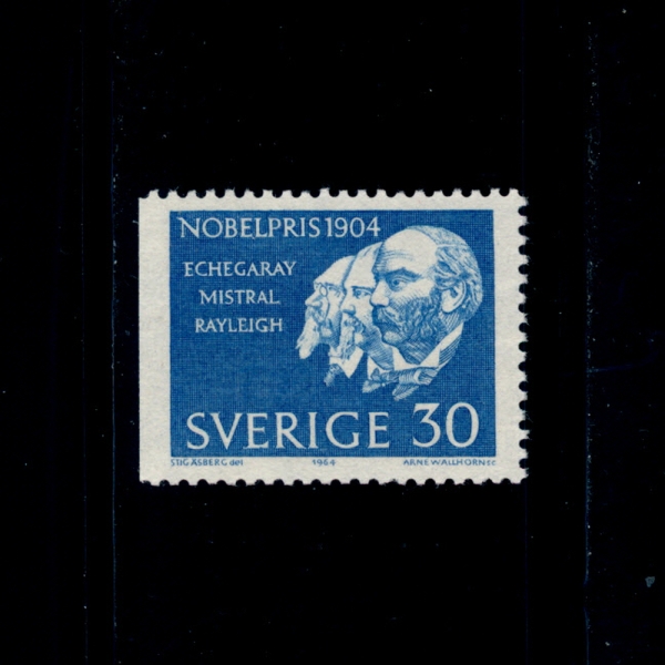 SWEDEN()-#675-30o-JOSE ECHEGARAY Y EIZAGUIRRE, FREDERIC MISTRAL AND JOHN WILLIAM STRUTT, LORD RAYLEIGH(ȣ ü, ̽Ʈ,  Ʈ, 3 ϸ )-1964.12.10