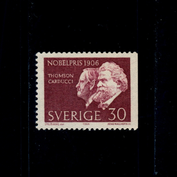SWEDEN()-#712-30o-JOSEPH JOHN THOMSON AND GIOSUE CARDUCCI(  轼, īġ)-1966.12.10