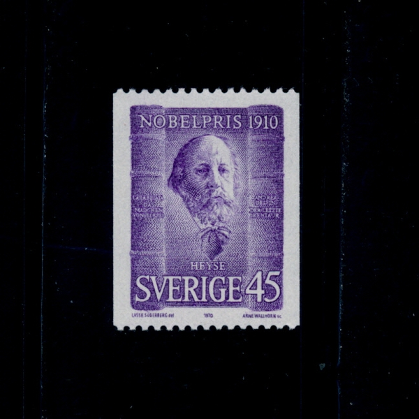 SWEDEN()-#878-45o-PAUL JOHANN LUDWIG HEYSE(Ŀ  Ʈ  )-1970.12.10