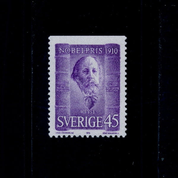 SWEDEN()-#881-45o-PAUL JOHANN LUDWIG HEYSE(Ŀ  Ʈ  )-1970.12.10