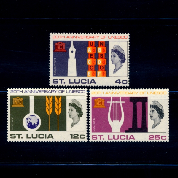 ST.LUCIA(Ʈ þ)-#211~3(3)-EDUCATION, SCIENCE AND CULTURE(,,ȭ)-1966.12.1