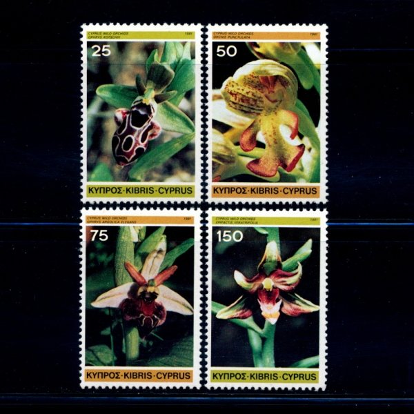 CYPRUS(Űν)-#565~8(4)-ORCHIDS()-1981.7.6