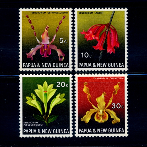PAPUA NEW GUINEA(Ǫƴ)-#287~90(4)-ORCHIDS()-1969.8.27