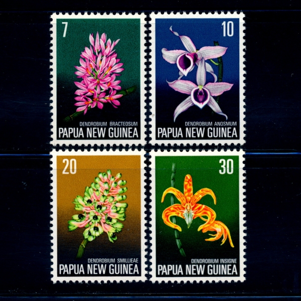 PAPUA NEW GUINEA(Ǫƴ)-#402~5(4)-ORCHIDS()-1974.11.20