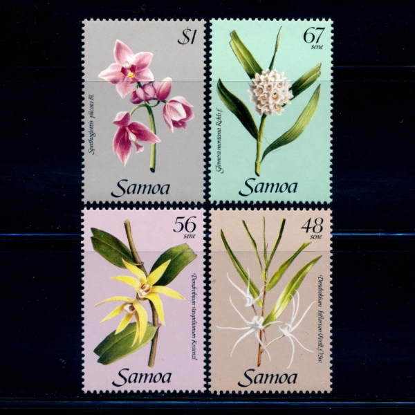 SAMOA()-#637~40(4)-ORCHIDS()-1985.1.23