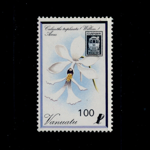 VANUATU(ٴ)-#334-100v-DENDROBIUM MACRANTHUM(κ ũ)-1982.6.15