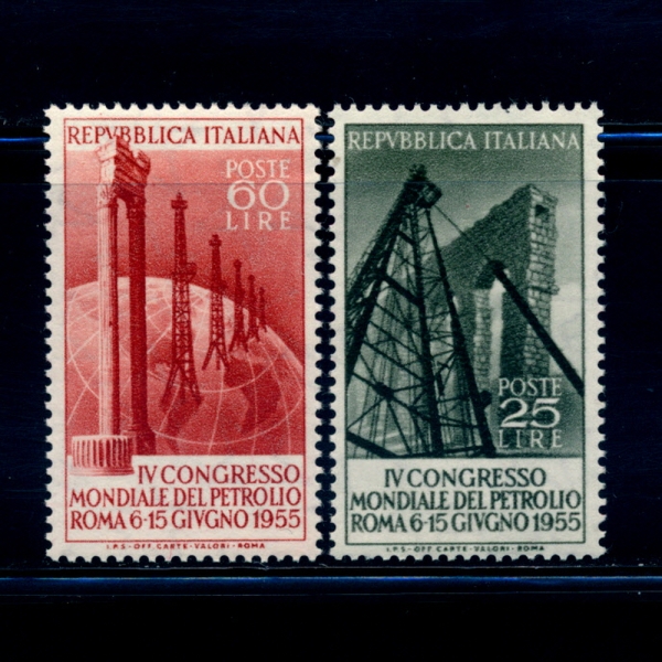 ITALY(Ż)-#692~3(2)-4TH WORLD PETROLEUM CONG., ROME(4ȸ   ȸ,θ)-1955.6.6