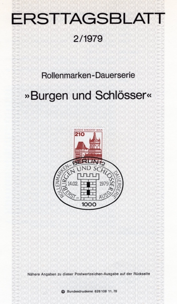 GERMANY()-#1241-210pf-SCHWANENBURG(ٳٺθũ )- ߽øī(MAXIMUMCARD)-1979.2.14