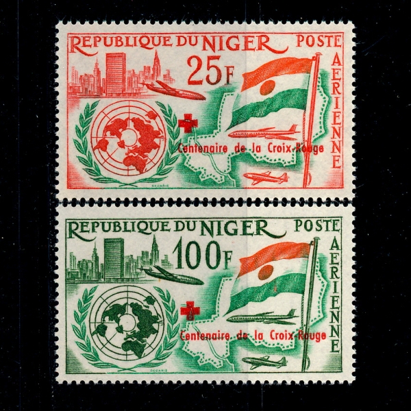 NIGER(������)-#C28~9(2��)-RED CROSS(������)-1963.9.30��