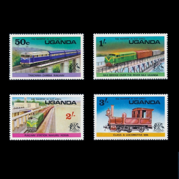 TANZANIA(ź�ڴϾ�)-#155~8(4��)-TANZANIA RAILWAY(ö��)-1976.10.4��