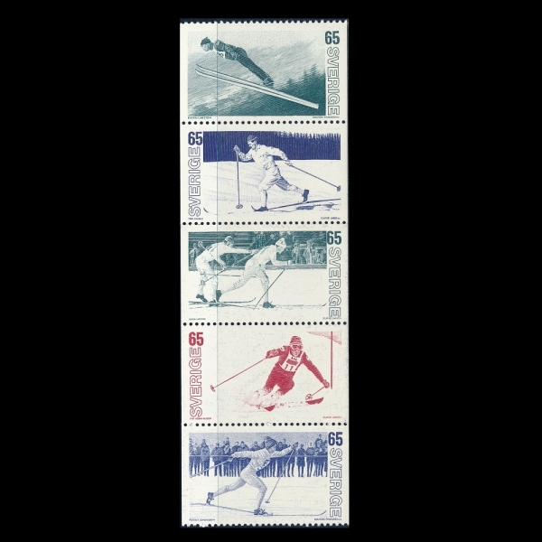 SWEDEN(������)-#1031~5(5��)-SKIING(��Ű)-1974.1.23��