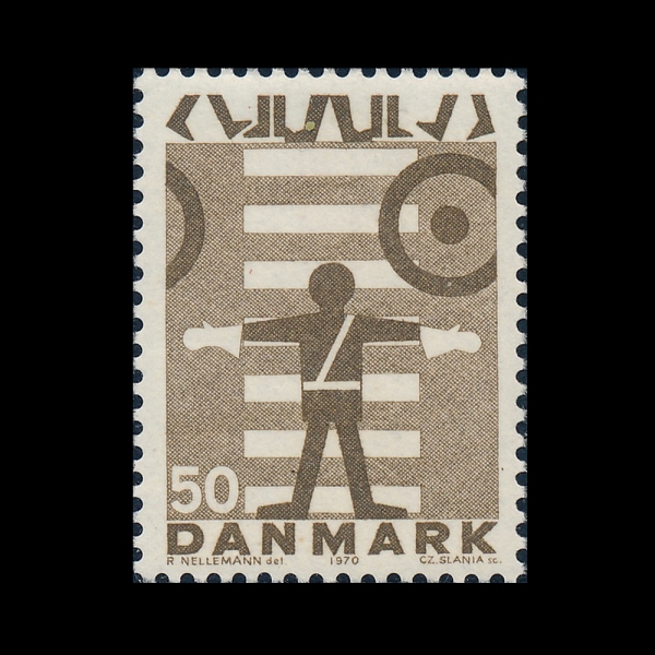 DENMARK(����ũ)-#466-50o-SCHOOL SAFETY PATROL(�б� ���� ����)-1970.2.19��