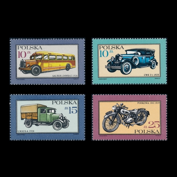 POLAND(������)-#A884(4��)-MOTOR VEHICLES(���� ����)-1987.5.19��