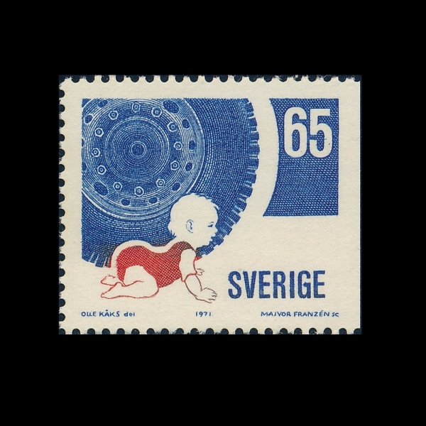 SWEDEN(������)-#898-65o-TODDLER AND AUTOMOBILE WHEEL(����, �ڵ��� ����)-1971.10.20��