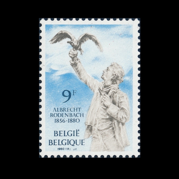BELGIUM(���⿡)-#1062-9fr-RODENBACH STATUE, ROULERS(�˺극��Ʈ �ε����� ����)-1980.10.11��