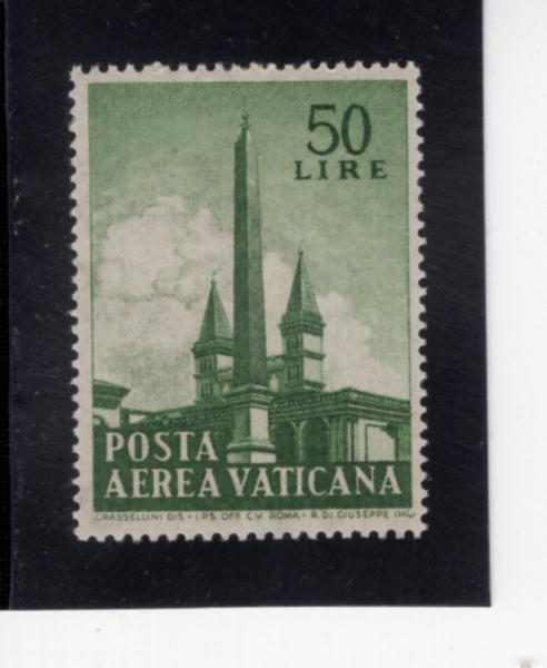 VATICAN CITY(��Ƽĭ �ñ�)-#C40-50 I-OBELISK OF ST. JOHN LATERAN(���׶� ��������ũ)-1959.10.27��
