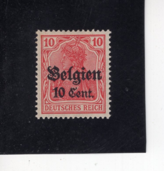 BELGIUM(���⿡)-#N14-10c on 10pf-GERMANIA(�Ը����Ͼ�)-1916��