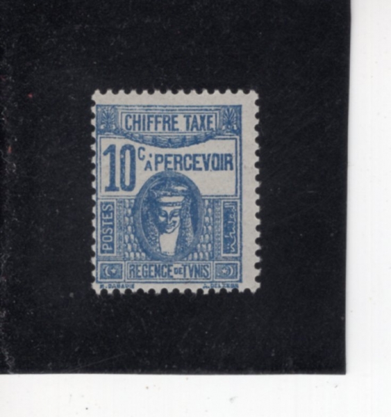 TUNISIA(Ƣ����)-#J15-10c-DEESSE CARTHAGINOISE(ī��Ÿ���� ����)-1945��