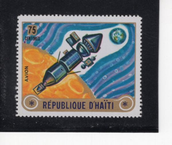 HAITI(����Ƽ)-#NO-75c-APOLLO MOON EXPLORATION(������ ���ּ� �� ���� Ž��)-1973��