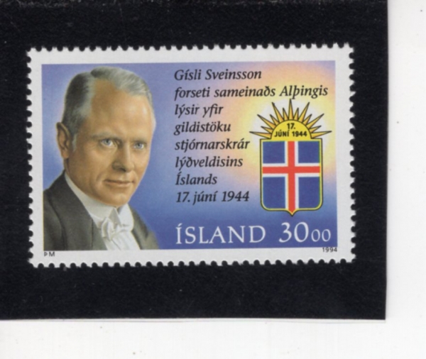 ICELAND(���̽�����)-#787-30k-GISLI SVEINSSON(�⽽�� �����μ�)-1994.6.14��