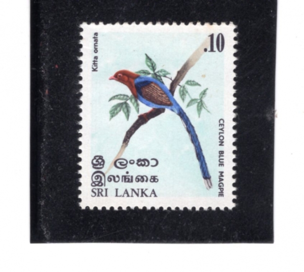 SRI LANKA(������ī)-#564-10c-BLUE MAGPLE(�����θ�û ��ġ)-1979.12.13��