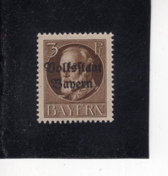 GERMAN STATES-BAVARIA(���̿���)-#136-3pf-KING LUDWIG III(��Ʈ���� 3��)-1919��