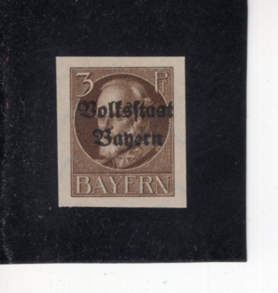 GERMAN STATES-BAVARIA(���̿���)-#156-3pf-KING LUDWIG III(��Ʈ���� 3��)-1919��