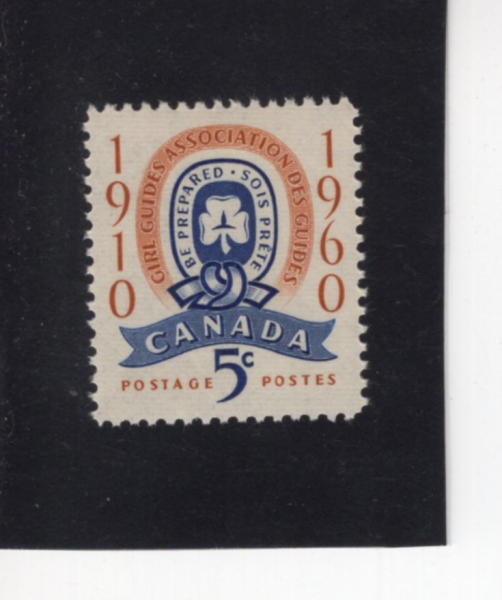 CANADA(ĳ����)-#389-5c-GIRL GUIDE EMBLEM(�� ���̵� ������)-1960.4.20��