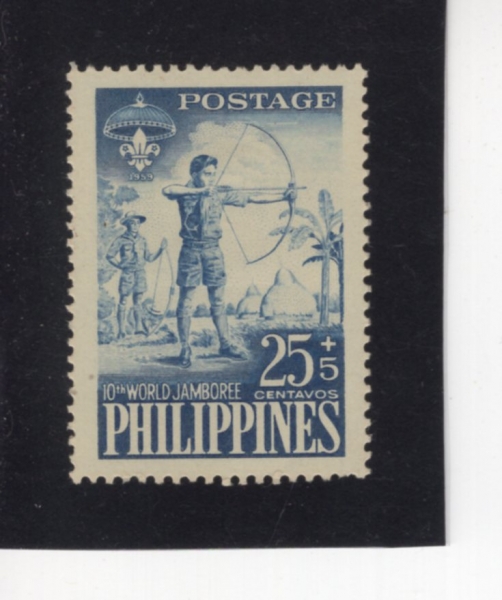 PHILIPPINES(�ʸ���)-#B11-25+5c-SCOUT ARCHERY(��ī��Ʈ ���)-1959��