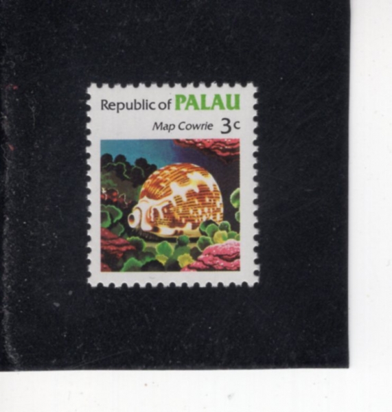 PALAU(�ȶ��)-#10-3c-MAP COWRIE(�� ī�츮)-1983��