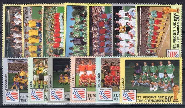 ST.VINCENT(����Ʈ ��Ʈ)-#A288(13��)-1994 WORLD SOCCER CHAMPIONSHIPS, US AND TEAM PHOTOS(1994�� FIFA ������, �� ����)-1994��