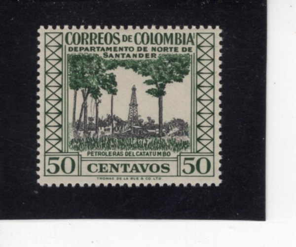 COLOMBIA(�ݷҺ��)-#659-50c-OIL WELLS, NORTH SANTANDER(�ϻ�ź���� ����)-1956��
