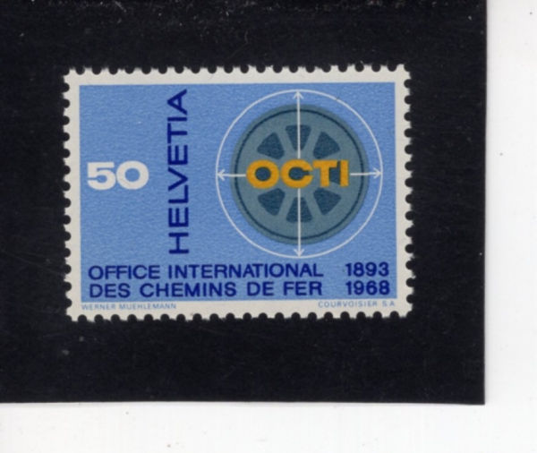 SWITZERLAND(������)-#486-50c-RAILROAD WHEEL(���� ����)-1967.9.18��