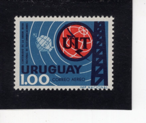 URUGUAY(������)-#C283-1p-ITU EMBLEM AND SATELLITE(ITU ������, ����)-1966.1.25��