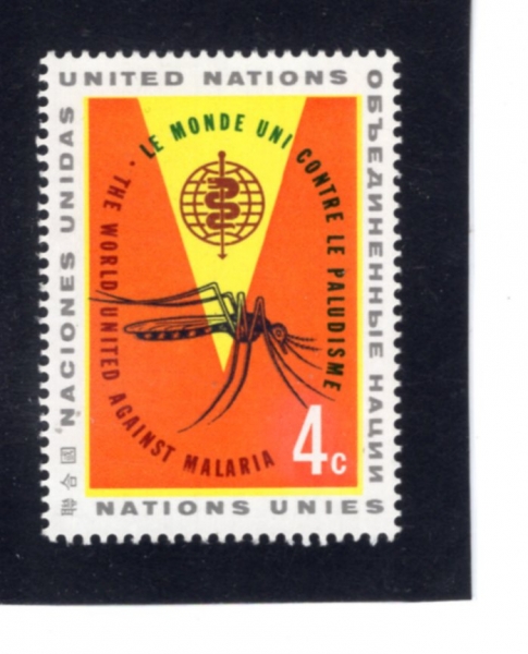 UNITED NATIONS,OFFICES IN NEW YORK(���� ����-����)-#102-4c-\"THE WORLD AGAINST MALARIA\"(���� ���󸮾��� ��)-1962.3.30��