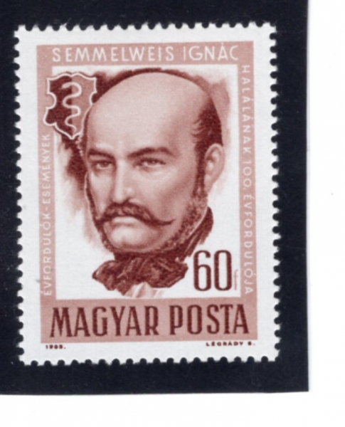HUNGARY(�밡��)-#1694-60f-DR. SEMMELWEIS(�̱׳��� ������̽�)-1965.8.20��