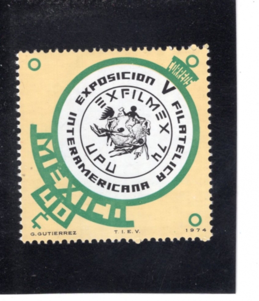 MEXICO(�߽���)-#1065-40c-UPU CENT. AND EXFILMEX \