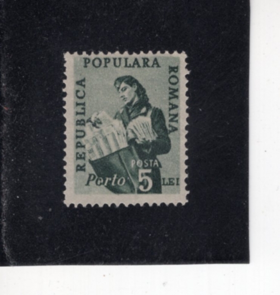 ROMANIA(�縶�Ͼ�)-#J101-5 I-POSTWOMAN(���� ������޺�)-1950��