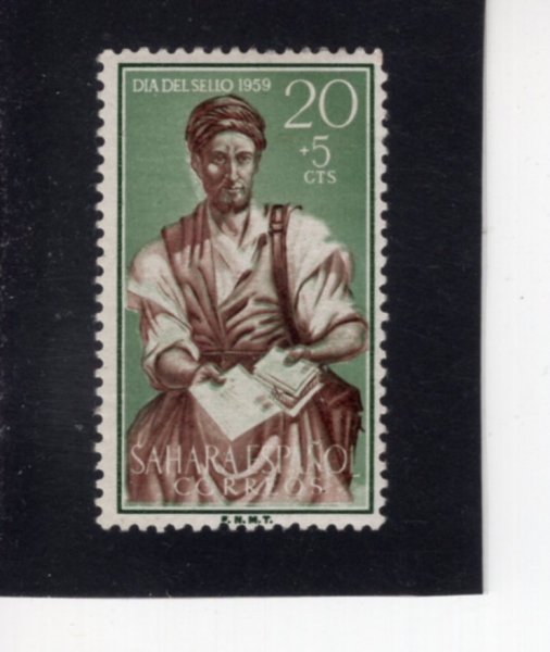 SPANISH SAHARA(�����η� ���϶�)-#B56-20+5c-MAILMAN(���� ��޺�)-1959.11.23��