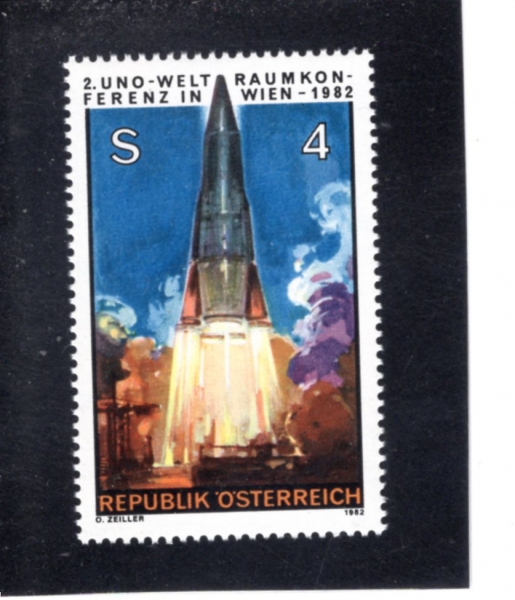 AUSTRIA(����Ʈ����)-#1219-4s-ROCKET LIFT-OFF(���� �߻�)-1982.8.9��