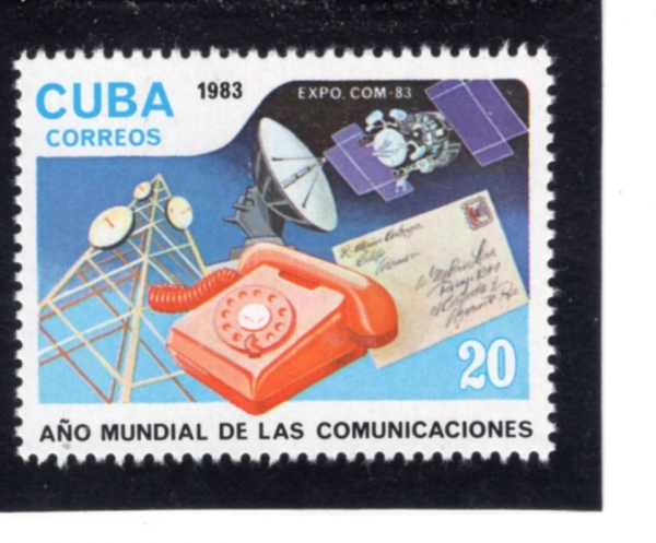 CUBA(����)-#2565-20c-WORLD COMMUNICATIONS YEAR(���� ����� ��)-1983.1.24��