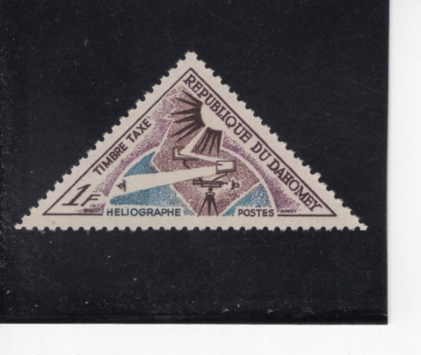 DAHOMEY(��ȣ��)-#J34-1fr-HELIOGRAPH(�︮���׷���)-1967.10.24��